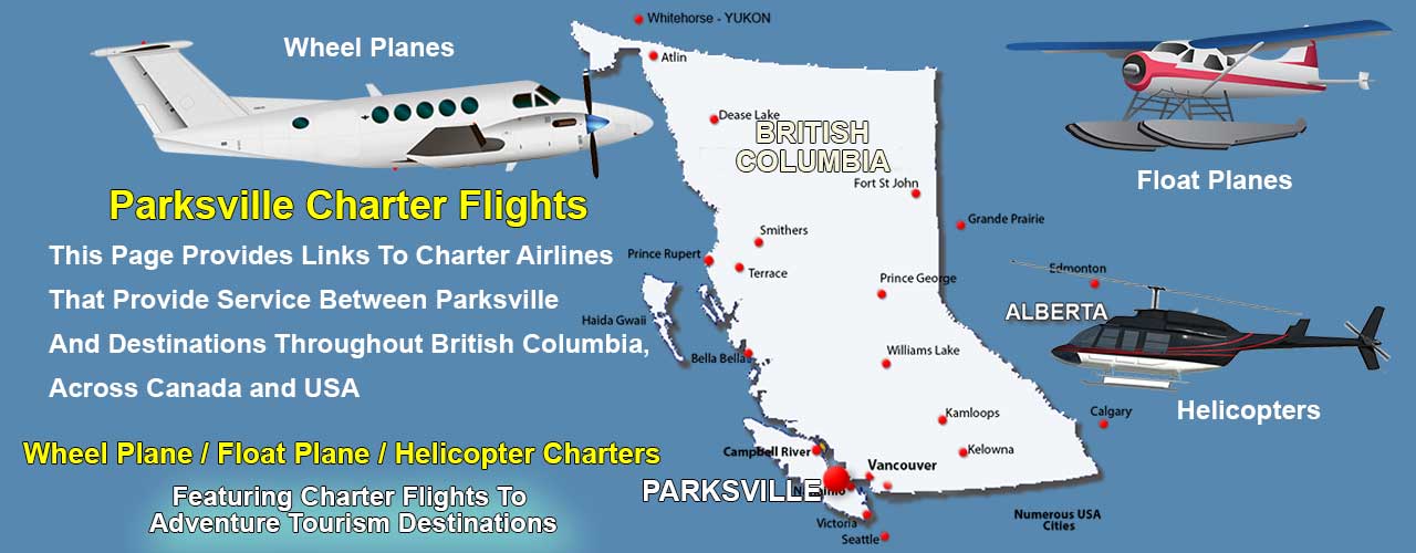 Parksville BC Air Charter Directory